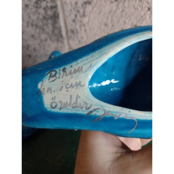 Ceramic Birds,Vintage, Turkish Blue birds,Doves,Set of 4,Family,Signed Turkish - Picture 9 of 9